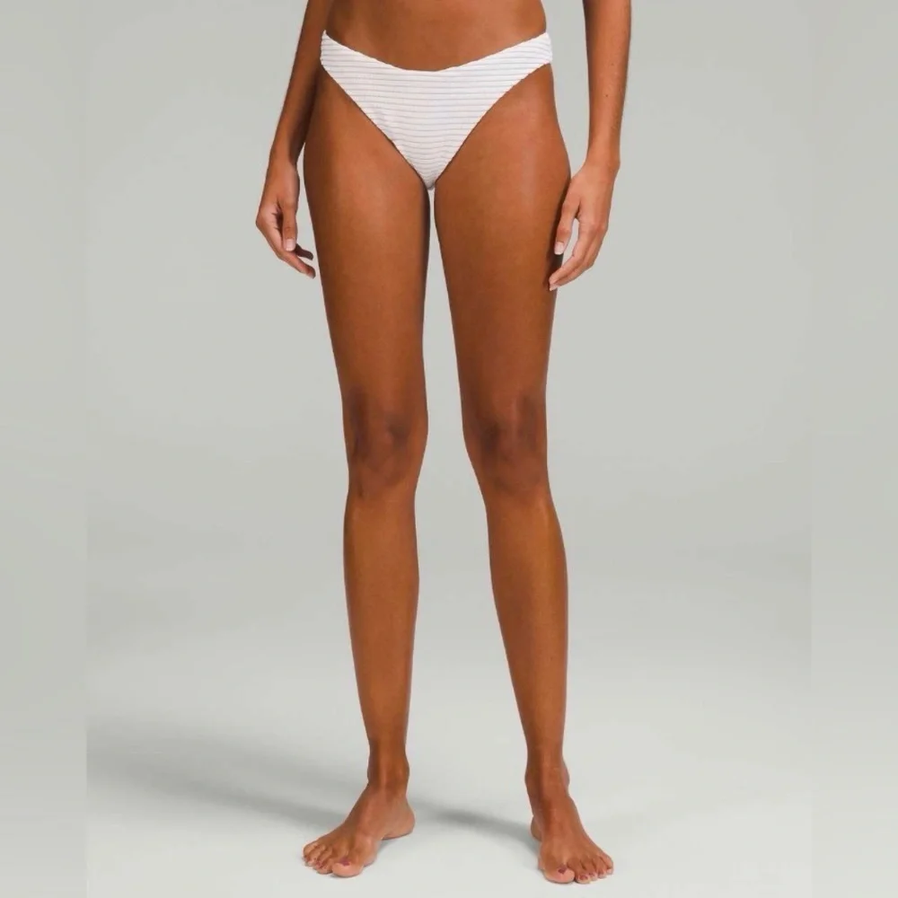 Lululemon Smocked Mid-Rise Skimpy-Fit Swim Bottom
